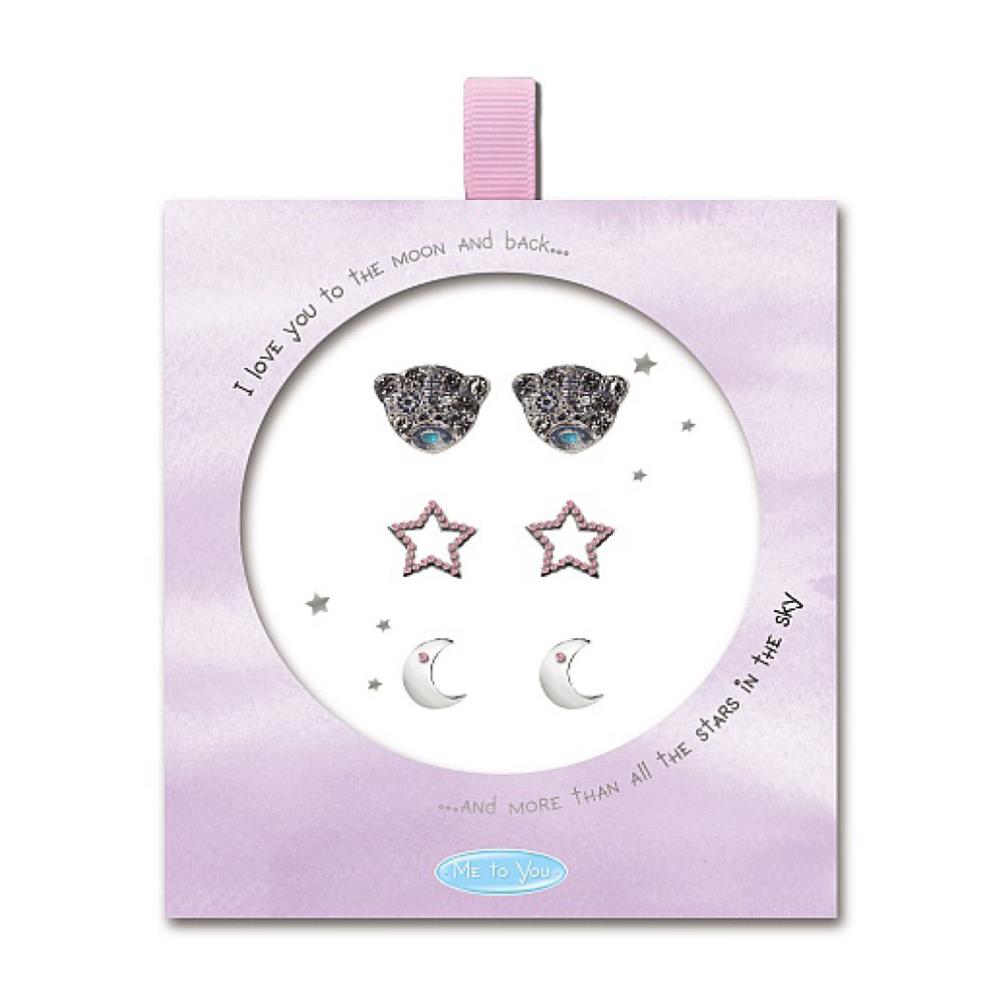 Me to You Bear Teddy Set Of 3 Stone Earring Extra Image 1